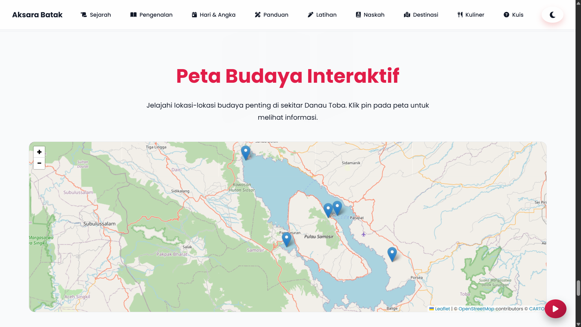 Website Aksara Batak