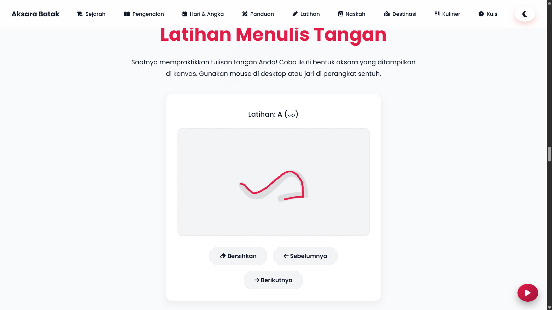 Website Aksara Batak