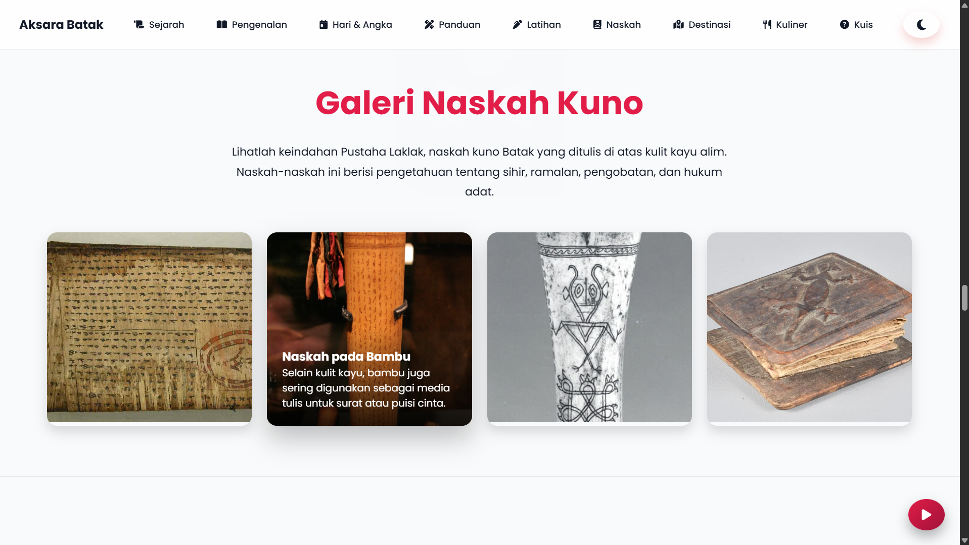 Website Aksara Batak