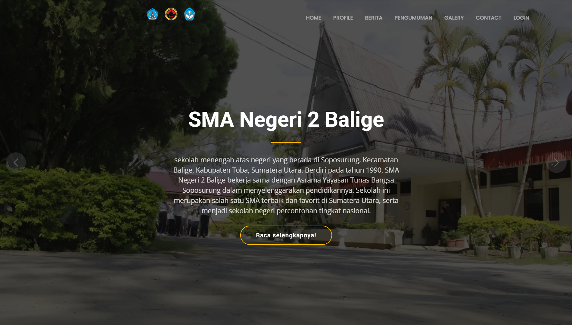 Website SMA N 2 Balige